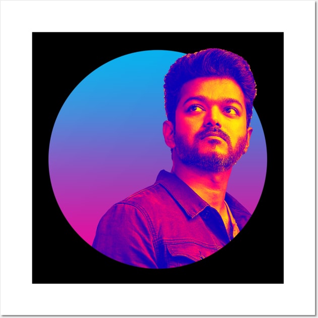 Thalapathy Vijay Retro Wall Art by Printnation